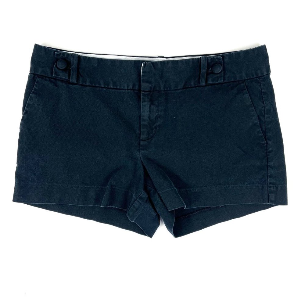 Banana Republic Flat-Front Slash Pocket Black Chino Shorts Sz. 6
